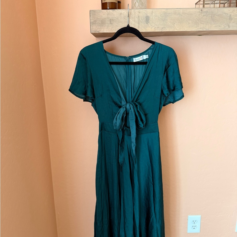Sunny Girl Teal Maxi Dress